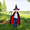 Хэллоуин Вечеринка Косплей Женщина Мужчины Взрослый Длинный Герой Колдовство Колдовство Мантия