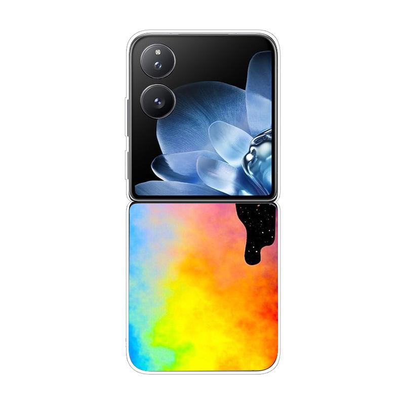 Твердая ПК-накладка для Xiaomi Mix Flip Противоударный чехол для телефона для Mi Mix Flip 5G Ультратонкая задняя прозрачная накладка MixFlip Чехол Coque Funda