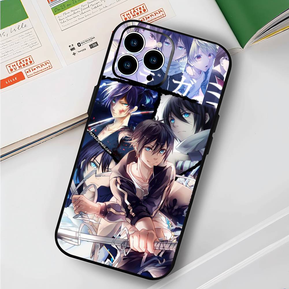 Noragami Для iPhone 17 air 16 15 14 13 12 11 Pro Черный Мягкий Чехол для Телефона
