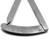 Stainless Steel Castroviejo Caliper Dental Graduated 0-20mm Metal Dental Gauge Caliper Dental Caliper Straight/Angled