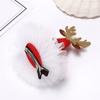 Snowflake Christmas Hat Hairpin Korean Style Headwear Kids Hair Accessories Christmas Hair Clip
