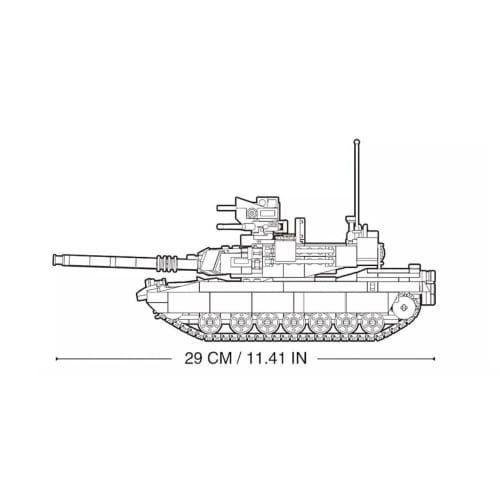 AFM M1A2 SEP V2 Abrams Main Battle Tank 781Blocks