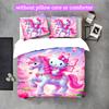 3pcs Hello Kitty Duvet Cover Set, Home Printed Bedding Set, Breathable and Cozy Bedclothes Suitable For Festival Decor
