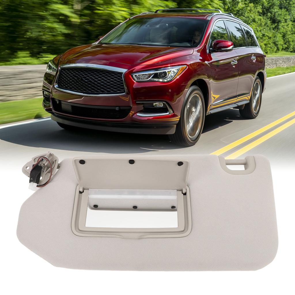 Front Sun Visor Sturdy Long Lifespan Gray Sun Visor Replacement for QX60 2013‑2018 Left Hand Drive