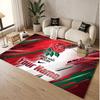 Custom Rug England Rugby Pattern Print Name Text Soft Non‑Slip Floor Carpet for Home Indoor Decoration