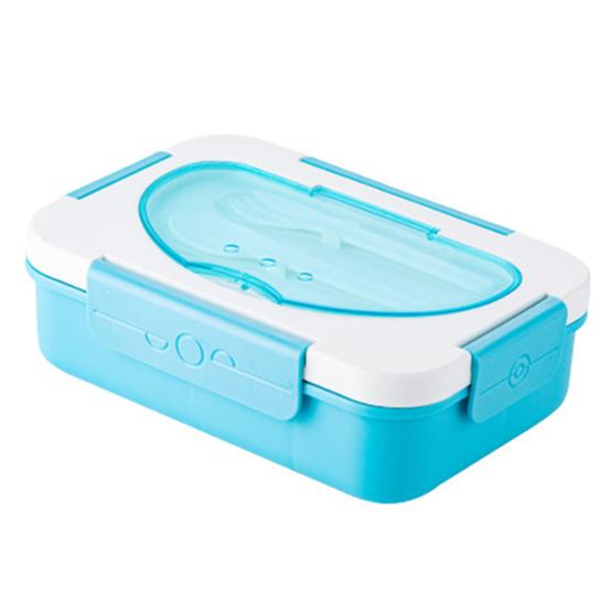 Ланч-бокс на 1350 мл с вилкой, ложкой, 5 отсеками, коробка для соуса, микроволновая печь, безопасный для пищевых продуктов, школьники, контейнер для еды Bento, кухонные принадлежности