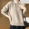 Women's Cashmere Sweater Qinghe Cashmere 30% Cashmere 70% Wool Autumn and Winter Cashmere Pullover Soft and Warm