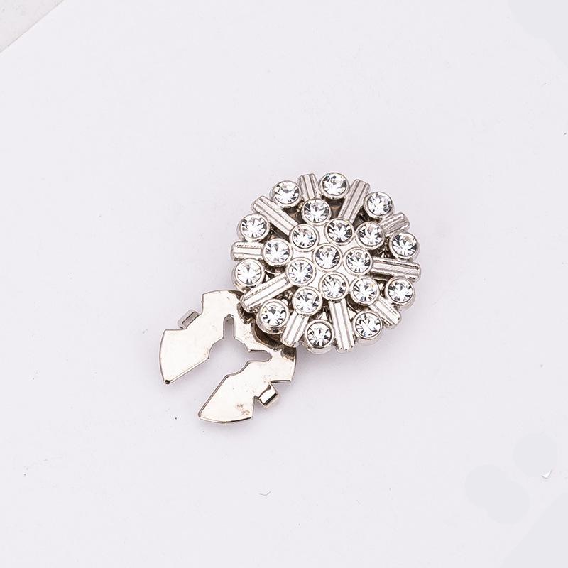 Декоративные запонки и пуговицы для воротника с цветными стразами