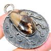 Septerian Stone Handmade 925 Sterling Silver Jewelry Pendant 2.36" Z3v22