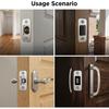 2 Pcs Deadbolt Strike Plate, 1" x 2-1/4" Brushed Round Corner Door Backplate Door Latch Strike Plate with Screws