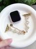 Gorgeous Heart Shape Gemstone Watch Band Bracelet Chain for Iwatch S10 42mm 46mm S9 45/49mm Bling Diamond Watch Straps