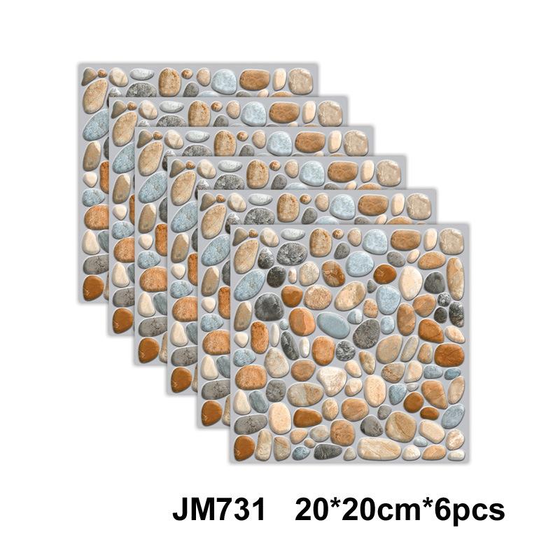 Самоклеящаяся мраморная настенная плитка - Водонепроницаемые наклейки для кухонных фартуков, ванных комнат, гостиных, Легко устанавливаются и снимаются