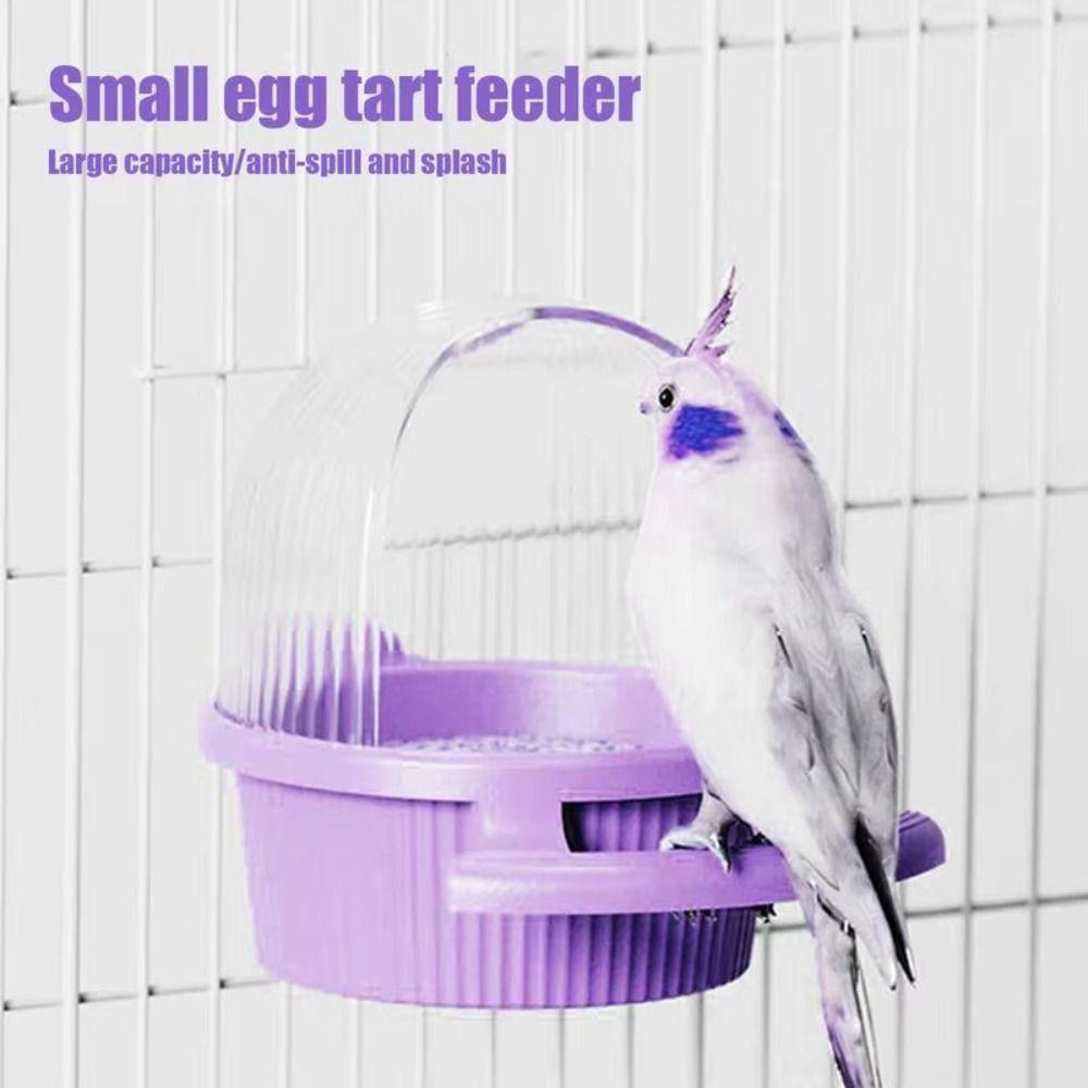 С крышкой Коробка для корма Parakeet Anti-Splash Подвесная кормушка для птиц Диспенсер для кормления Parakeet Bird