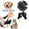 Pet Grooming Gloves Shedding Bathing Hair Remover Gloves Pet Shower Gloves Cat Dog Hair Deshedding Brush Rubber Remover Brush