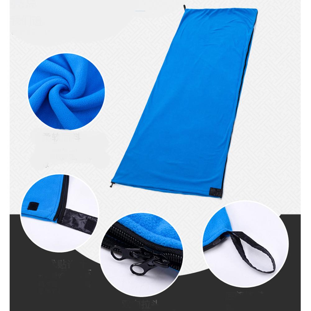 Portable Ultra-light Polar Fleece Sleeping Bag Outdoor Camping Tent Bed Travel Warm Sleeping Bag Liner