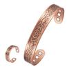 1Pc Magnetic Copper Bracelet Vintage Bracelet Ring Copper Bracelet Bracelet Energy Bracelet, Size Adjustable