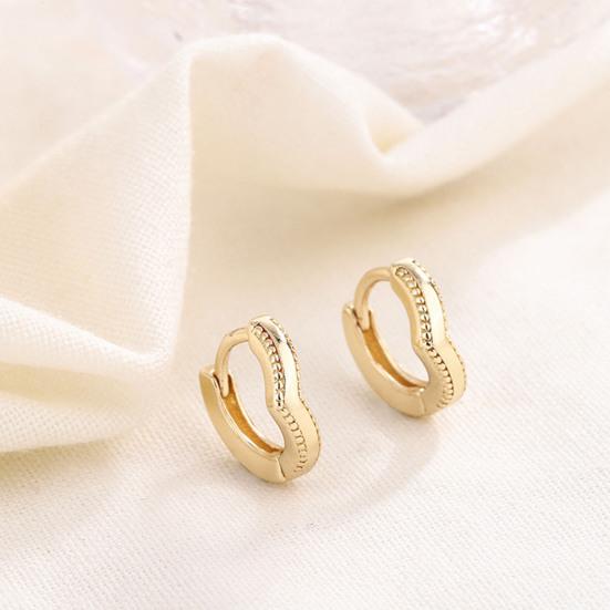 1 пара серег-колец для женщин, медные серьги с позолотой 14 карат, гипоаллергенные серьги-кольца с кубическим цирконием, женские