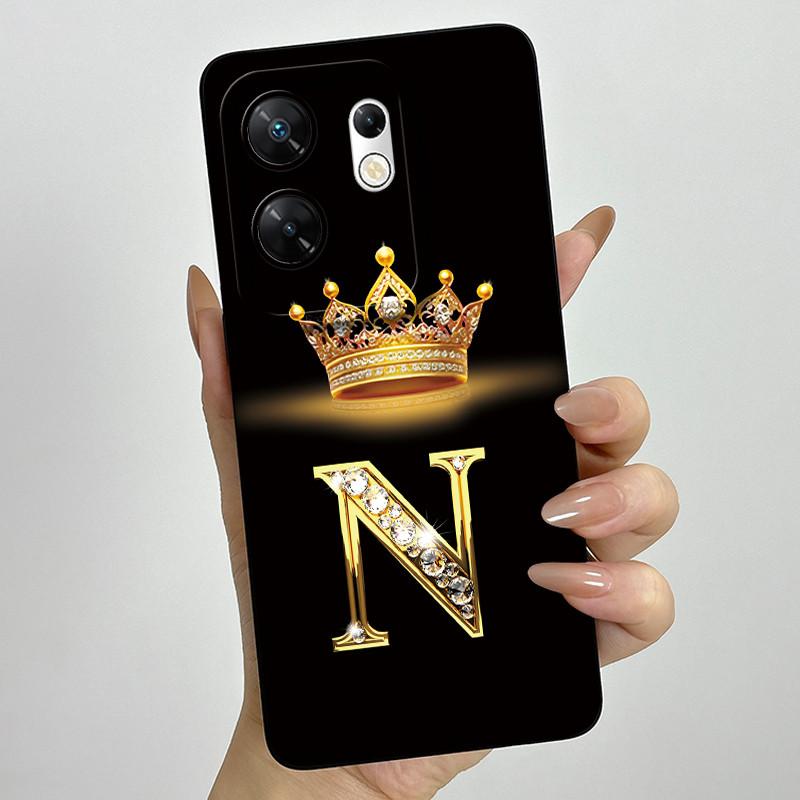 Чехол для infinix Zero 30 4G 5G Чехол X6731 Буквы Короны Мягкий Силикон Ударопрочный Чехол Для Infinix Zero30 4g Чехлы X6731B Funda