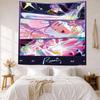 Huntrix Theme Wall Decor Tapestry Art For Pet Memorial Birthdaywedding Party Backdrop Family Gift