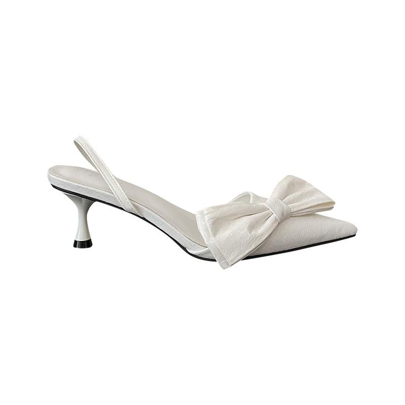 Fashion Designer Sandals 2025 Fashion New Sexy Banquet Comfortable Crystal Transparent Solid Color Pointed Toe Women's High Heels