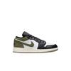 Кроссовки Air 1 Low GS Black Toe Medium Olive Kids Green White 553560-092
