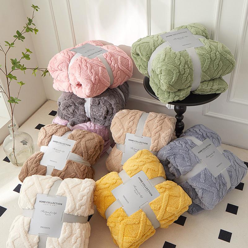 Шерпа Утяжеленное Одеяло Мягкое Теплое и Утолщенное Успокаивающее Одеяло для Дивана Автомобильное Одеяло Офисный Шарф для Обед Под Одеяло с Кондиционером Подарок