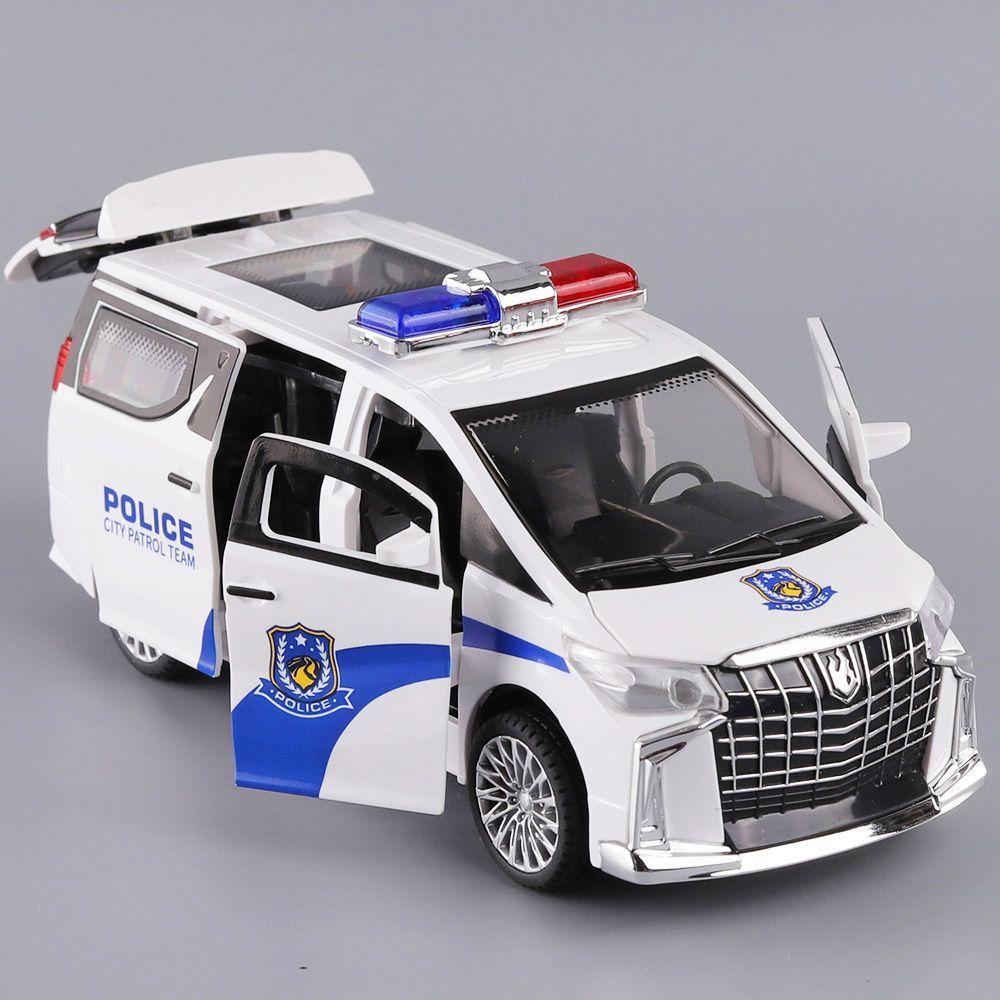 1:24 Children's Inertia Pull-back Car Toy with Lighting Sound Simulation Commercial Car Model Boy Gift Toy Car Kids Holiday Gift