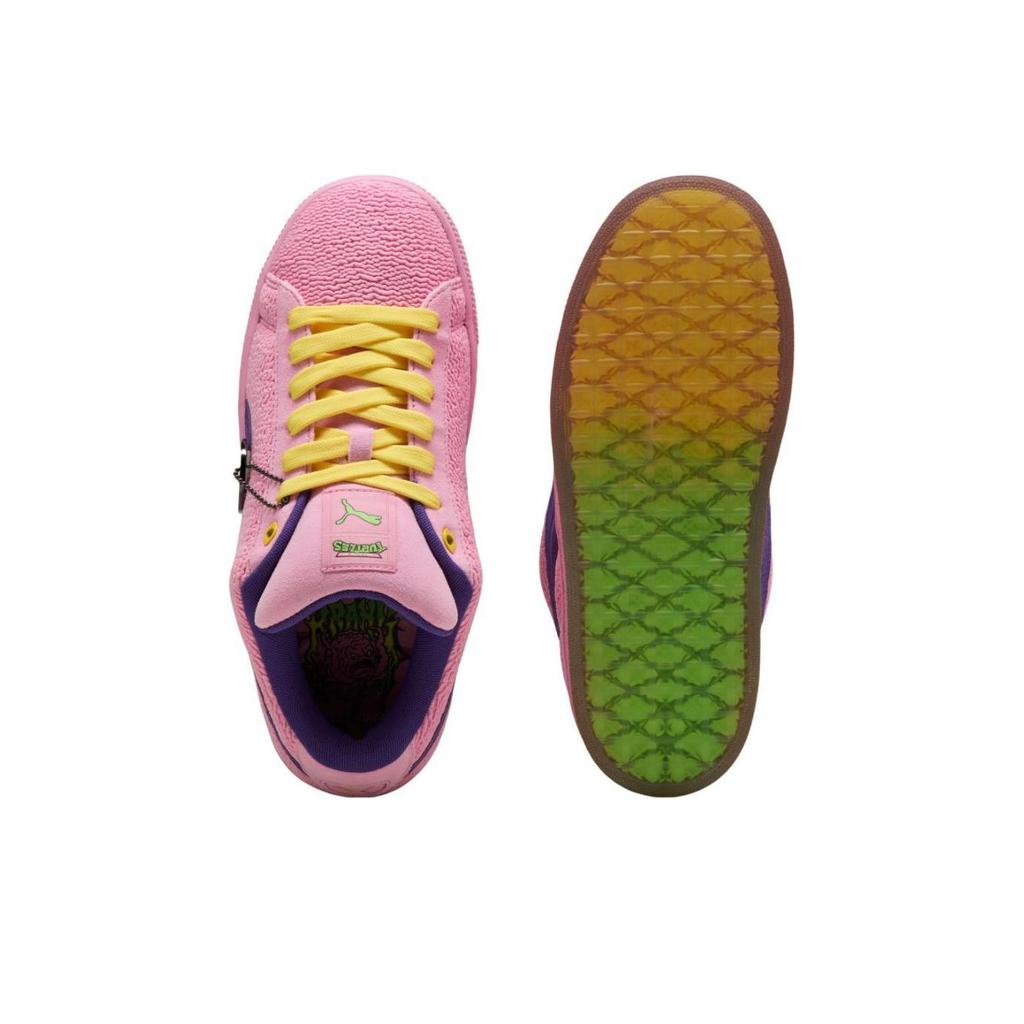Подростки Мутанты Ниндзя Черепашки x Puma Suede XL 2 Krang Мужские Кроссовки Розовый Лиловый Командный Фиолетовый 401305-01
