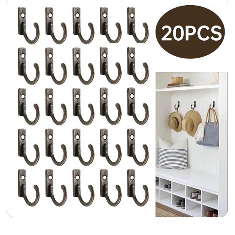 5/10/20 шт. винтажные крючки настенная вешалка изогнутая пряжка рог замок застежка крючок для деревянной шкатулки для украшений мебель домашний декор