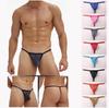 Мужские стринги из сетчатой ​​пряжи, прозрачные трусы, стринги, нижнее белье, трусики большого размера с Т-образной спинкой