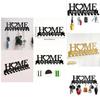 Modern Iron Home Letter Key Towel Organizer With Screw Mount For Household Storage