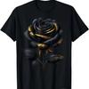 Black Rose with Golden Sparkes T-Shirt