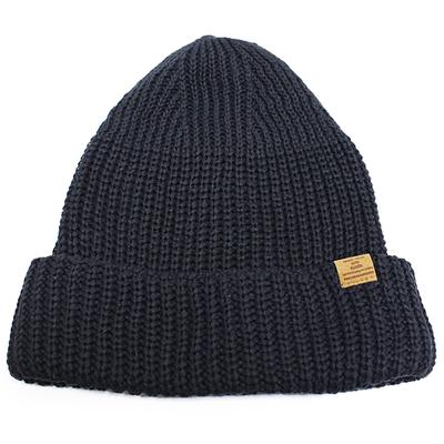 [Рубен] MARK.HATS Специальный заказ 100% Хлопок Шапка-бини, Вязаная шапка, Шапка-бини, Свободная шапка, Свободный размер, Черный