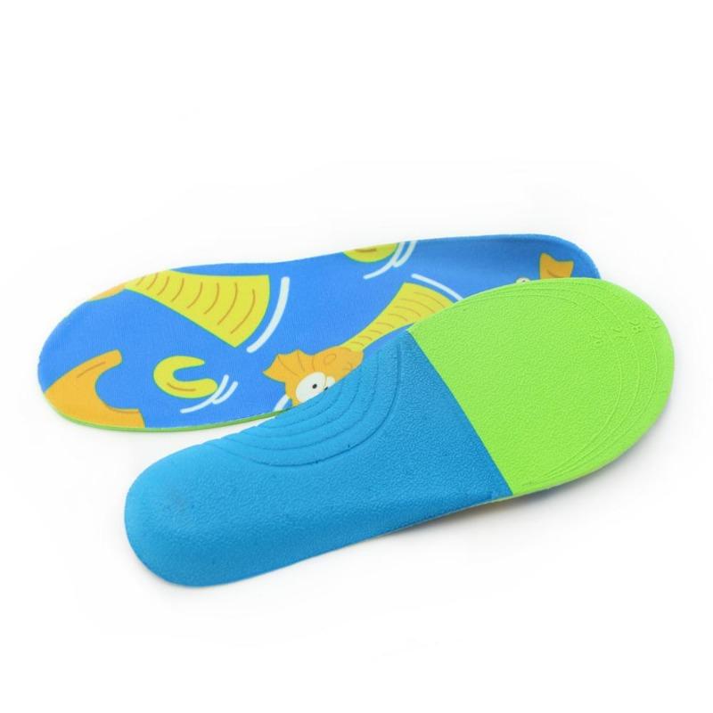 Cartoon Children's Orthotic Insole with Inner and Outer Octagonal Arch, Flat Foot, Outward Rotation Correction Arch Pad