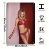 Swanepoel Ретро Металлическое Настенное Искусство 8x12 Дюймов - Постер Карди Би Блондинка Алюминиевый Принт для Домашнего Офисного Декора