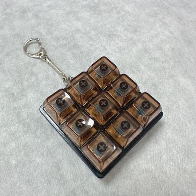 Расслабляющий DIY Брелок-клавиатура для fidget-игр Ключи Кнопка Снятие стресса Пальцевая клавиатура Колпачок для клавиши Провести время Колпачок для клавиши Кликер Игрушка для взрослых