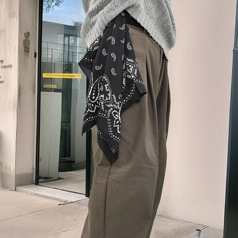 Newest Cashew Printed Hijab Bandana Fashion Cotton Square Scarf Headband Fancy Kerchief Muslim Headscarf