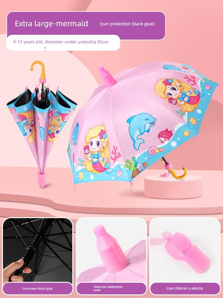 Children's Umbrella for Elementary School Boys, Kindergarten Girls, Special for School Use, Kids' Umbrella for 8-Year-Old Girls, 9
