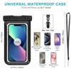2x Waterproof Case for Samsung Galaxy S25 S25+ S25 Edge S24+ S24 FE S24 Ultra S23 S22 S21 S20 S10, IPX8 with Black Border