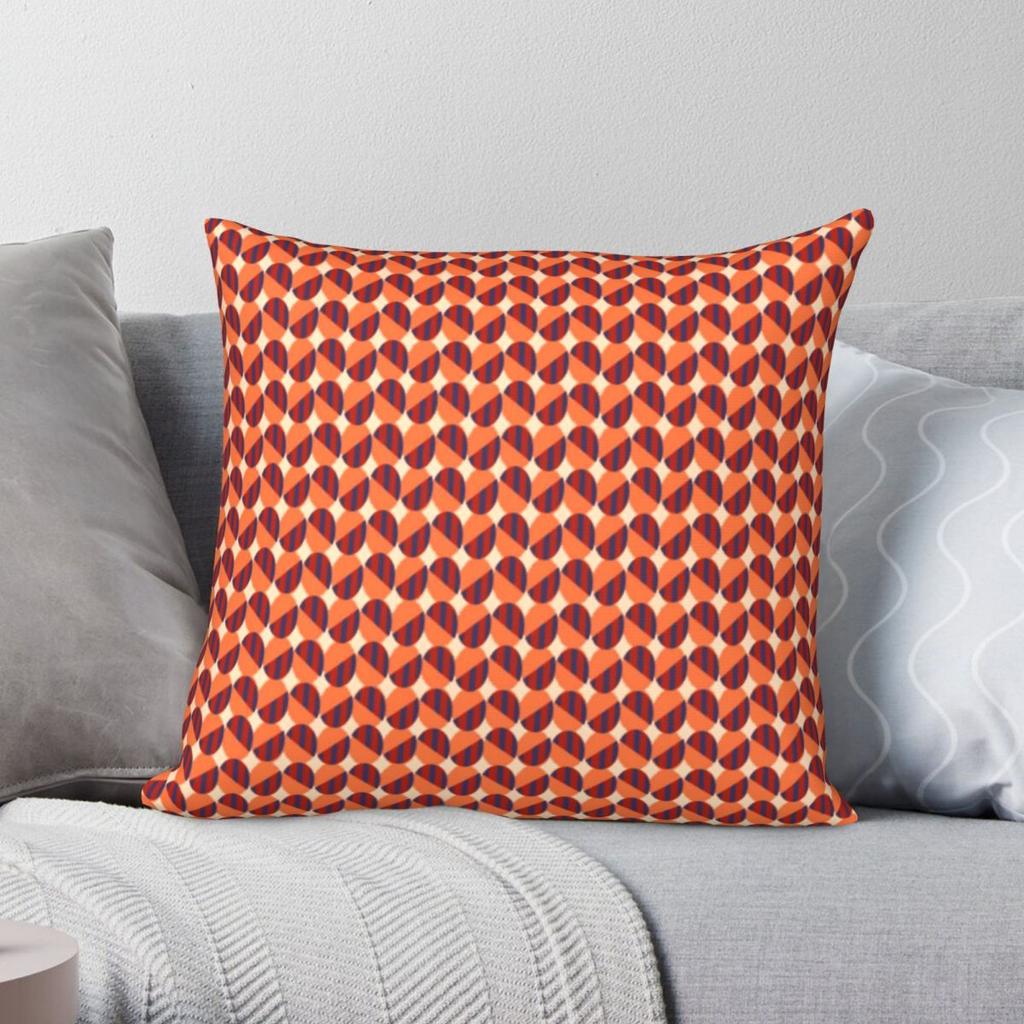 Glasgow Subway Seat Square Pillowcase Polyester Linen Velvet Printed Zip Decor Sofa Seater Cushion Case