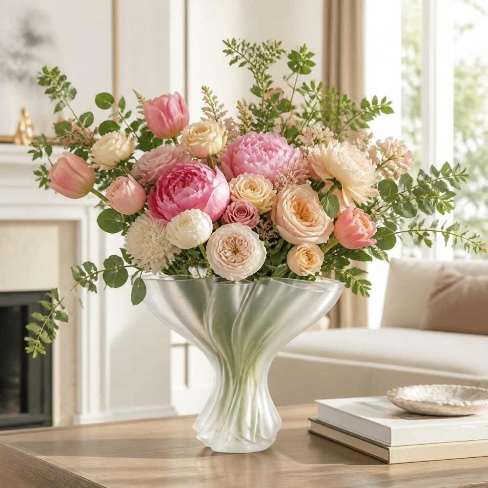 3D Printed Flower Bouquet Vase Nordic Style Flower Display Container Desktop Ornament Home