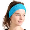 CHARM Эластичная повязка на голову из махровой ткани тюрбан для спорта японского производства [Свободный размер/Синий] Антибактериальная, Устойчивая к запахам