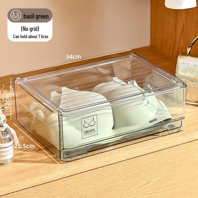 Stackable Multi-Layer Underwear and Medicine Organizer Box - Transparent, Multi-Purpose Storage.