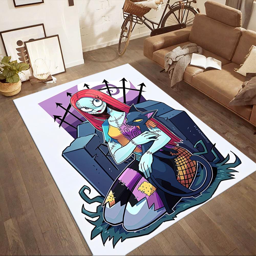 Christmas Nightmare Area Rug Design for Dining Room Bedrooms Outdoor Game Room Anti-slip Rug Decorate Offices
