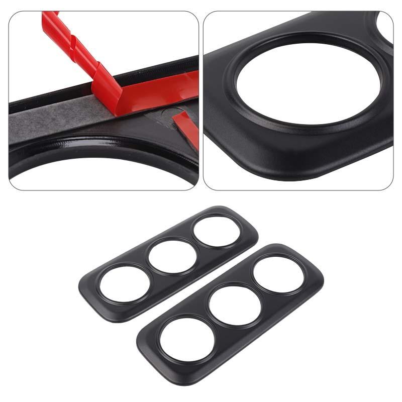 ABS Rear Fog Lampshade Guards Lamp Protector For Ford Suzuki Jimny 2007-2017 Exterior Accessories, Smocked Black