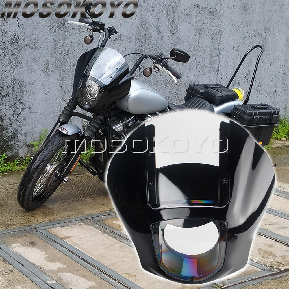 Для Harley Квартальный обтекатель 5 3/4" Комплект ветрового стекла для мотоцикла с фарой Для Dyna 1995-2017 Sportster XL 88-21 FXBB FXLR FXST 18-21
