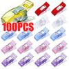 10-100 шт. Разноцветные швейные зажимы Многоцелевые пластиковые для рукоделия Вязание крючком Вязание Безопасные зажимы для одежды Мини зажимы для переплета Бумаги