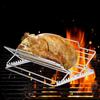 Turkey Roasting Rack, Universal Rib Roasting Rack, V-Shaped Rack For Grilling, Chicken Drumstick Holder Outdoor Tableware