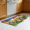 Cartoon Superthings Theme Floor Mat Footpad Mats Style Soft Bedroom Floor House Laundry Room Mat Anti-skid Household Carpets