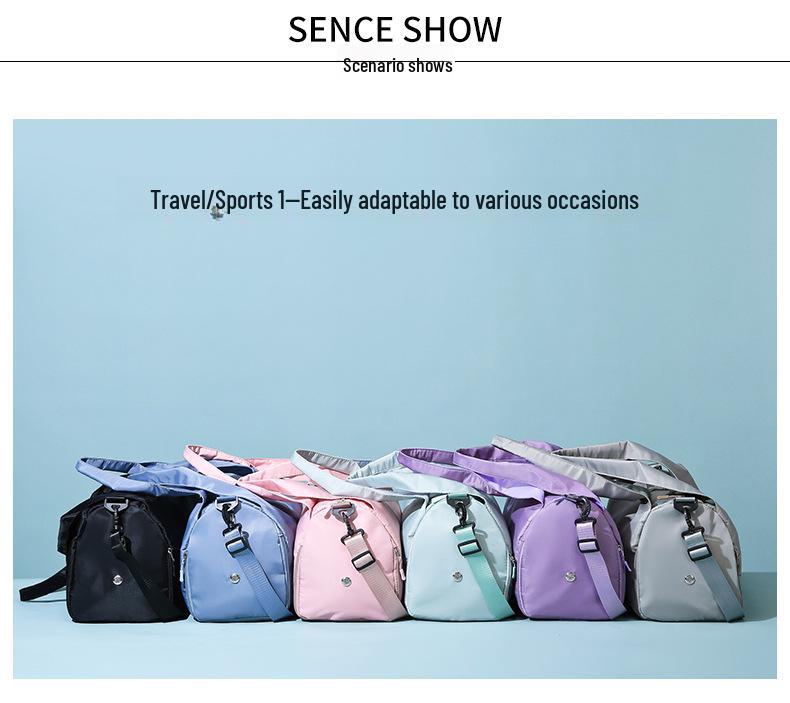 Женская сумка для йоги и фитнеса большой вместимости с отделениями для мокрых и сухих вещей, ручная сумка, сумка через плечо и через плечо